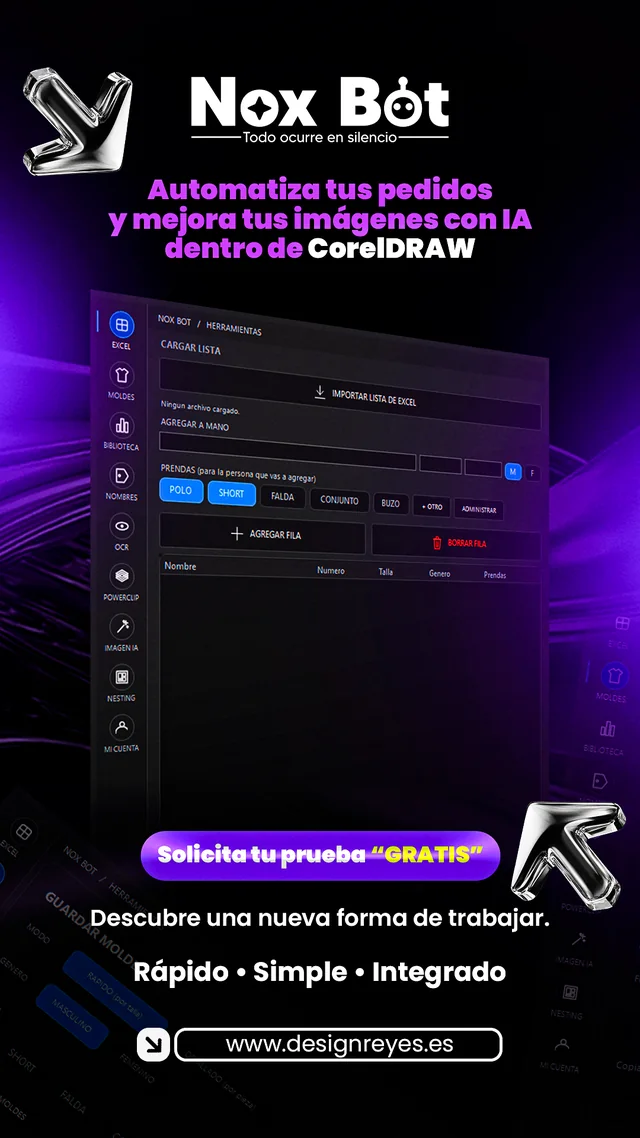 NOX BOT: automatiza tus pedidos y mejora tus imágenes con IA dentro de CorelDRAW